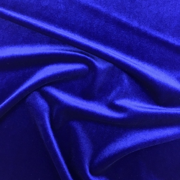 Stretch Velvet - ROYAL BLUE